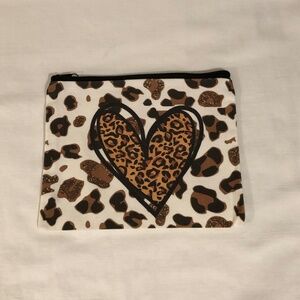 Zip Canvas Case, Cosmetics, Gadgets, Electronics, 9" x 7" NWOT